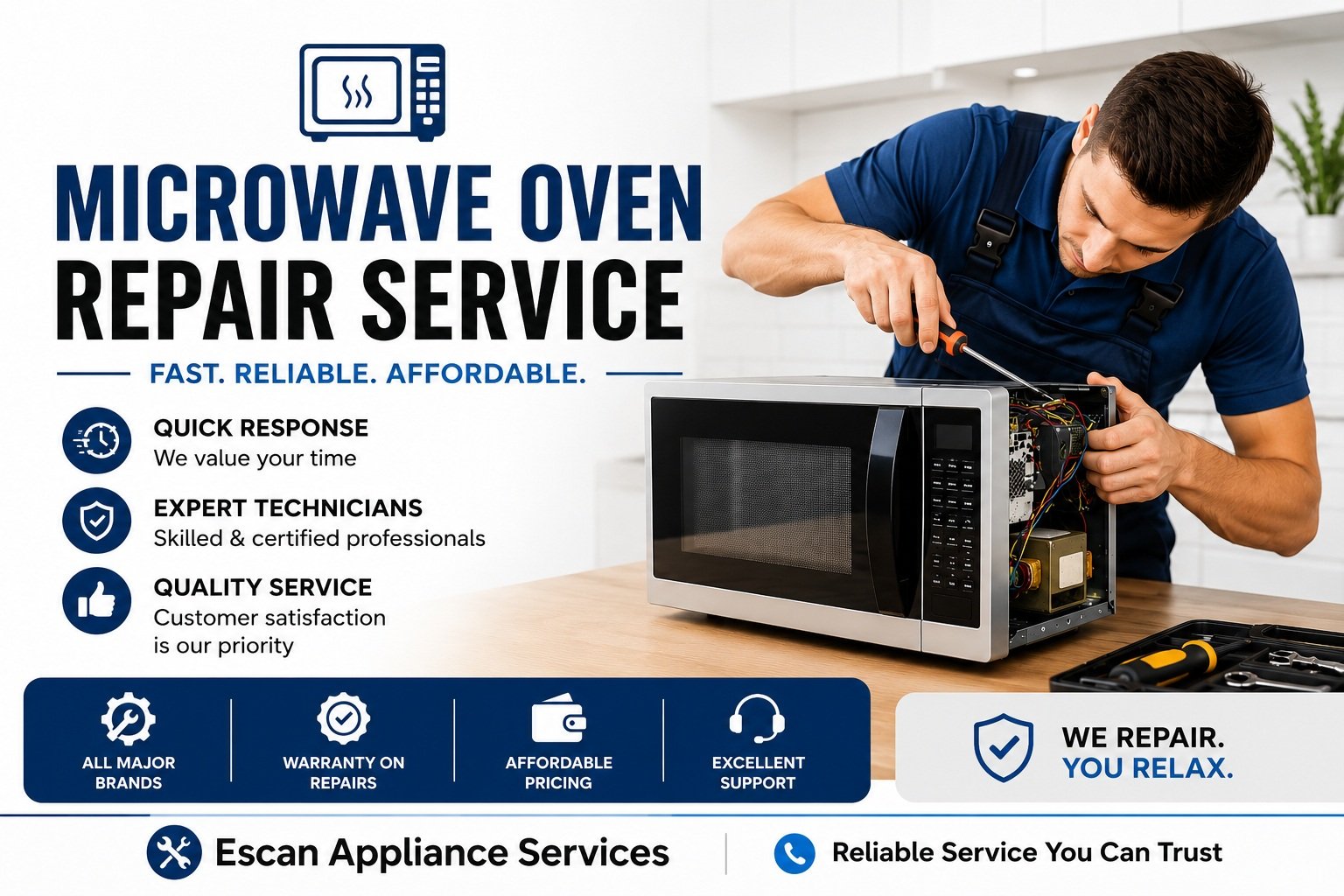 Read more about the article Microwave Oven Repair Service: Complete 2026 Homeowner Guide
